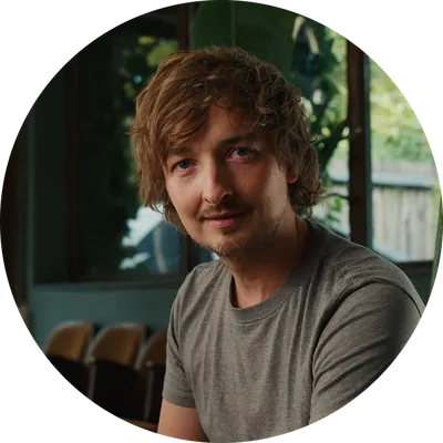 Portrait of Andi (Andreas Ramelsberger), one of your two hosts